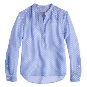 J. Crew Swiss Dot Popover Top